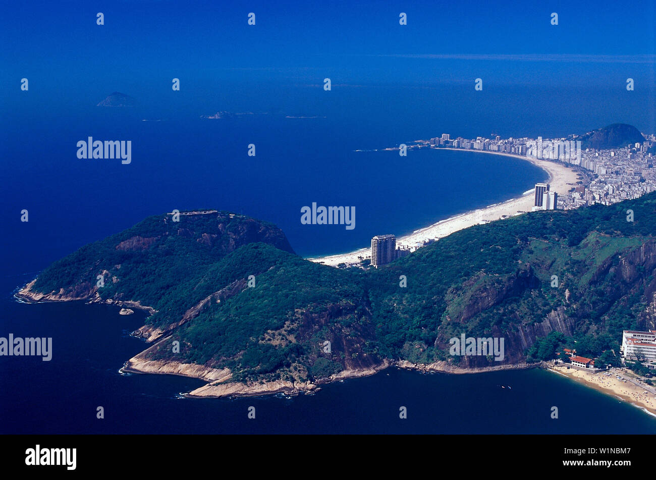 Copacabana view from Sugar loaf, Rio de Janeiro Brazil Stock Photo - Alamy