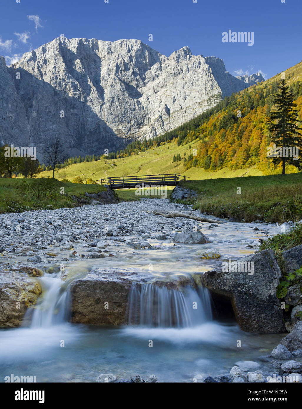 Enger-Grund-Bach, Dreizinkenspitze, Great Ahornboden, Engalm, Karwendel ...