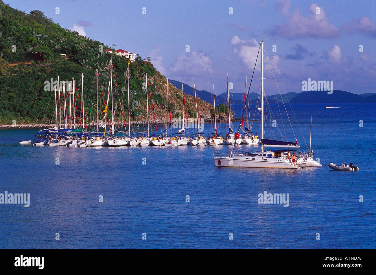 White Bay, Jost van Dyke, British Virgin Island Caribbean Stock Photo