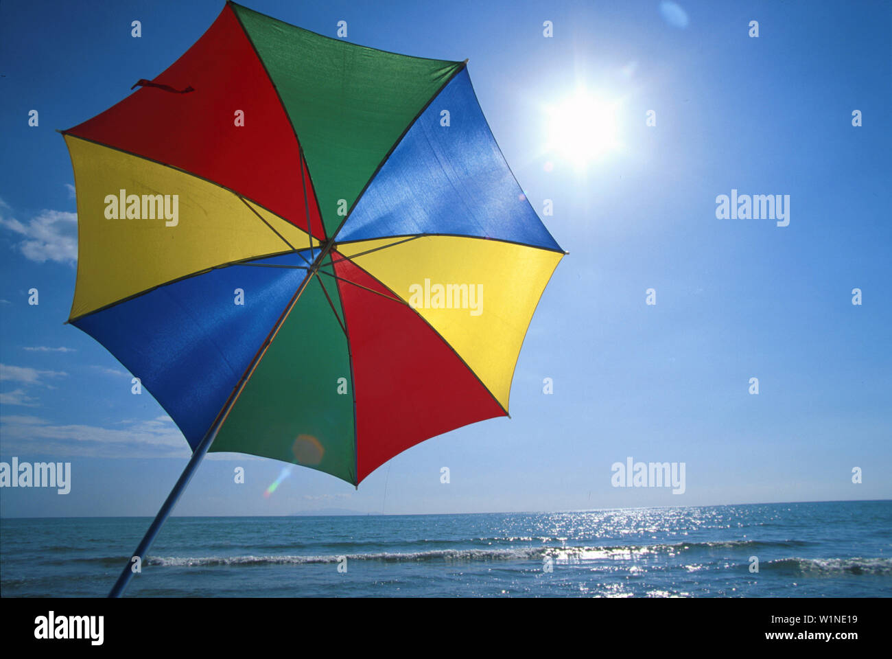 Schirm, Sonnenschutz Strand Stock Photo Alamy