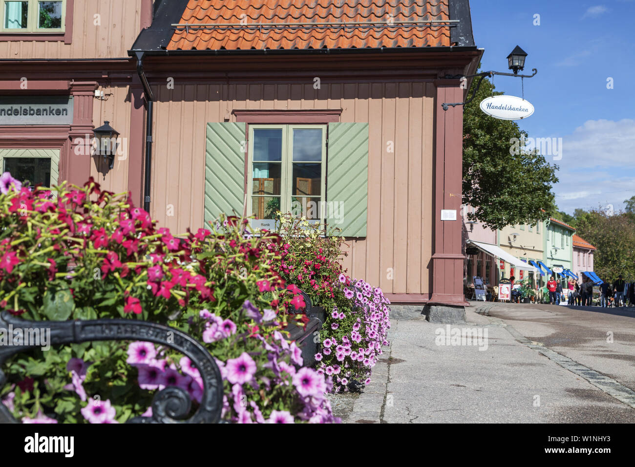 Pedestrian zone in the old town of Sigtuna, Uppland, South Sweden, Sweden, Scandinavia, Northern Europe, Europe Stock Photo