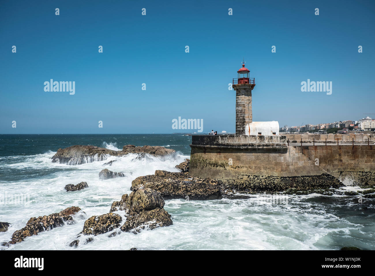 Felgueiras Lighthouse, Porto, Portugal Stock Photo - Alamy
