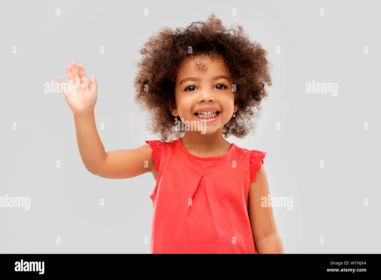 African girl hi hi-res stock photography and images - Alamy