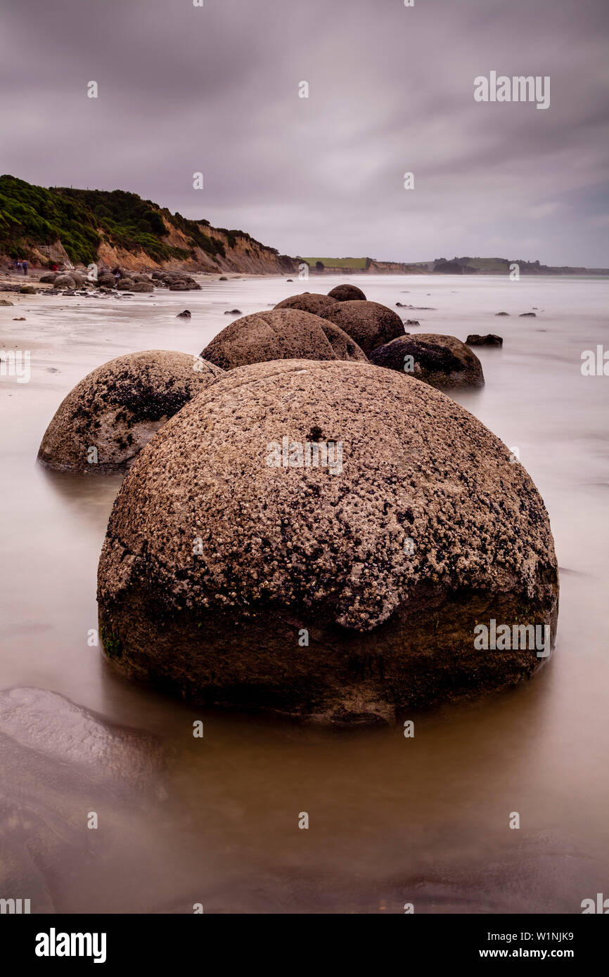 New zealand the spherical stones are concretions hi-res stock ...