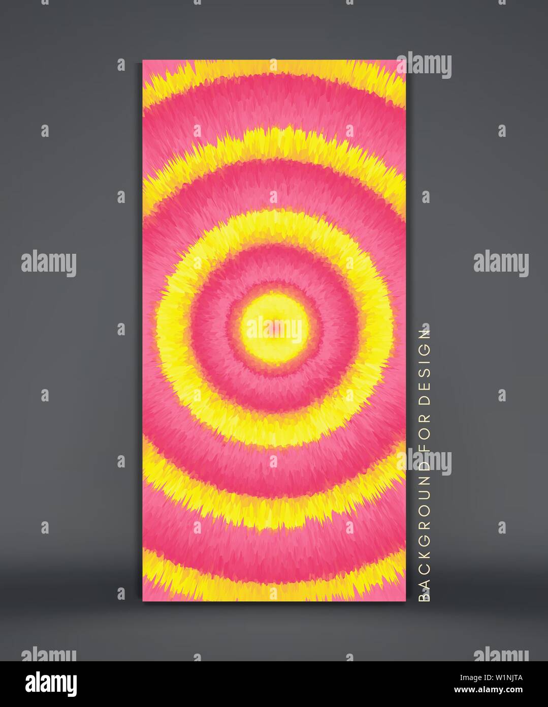 Abstract circular background with dynamic rays. Radial structure. Cover