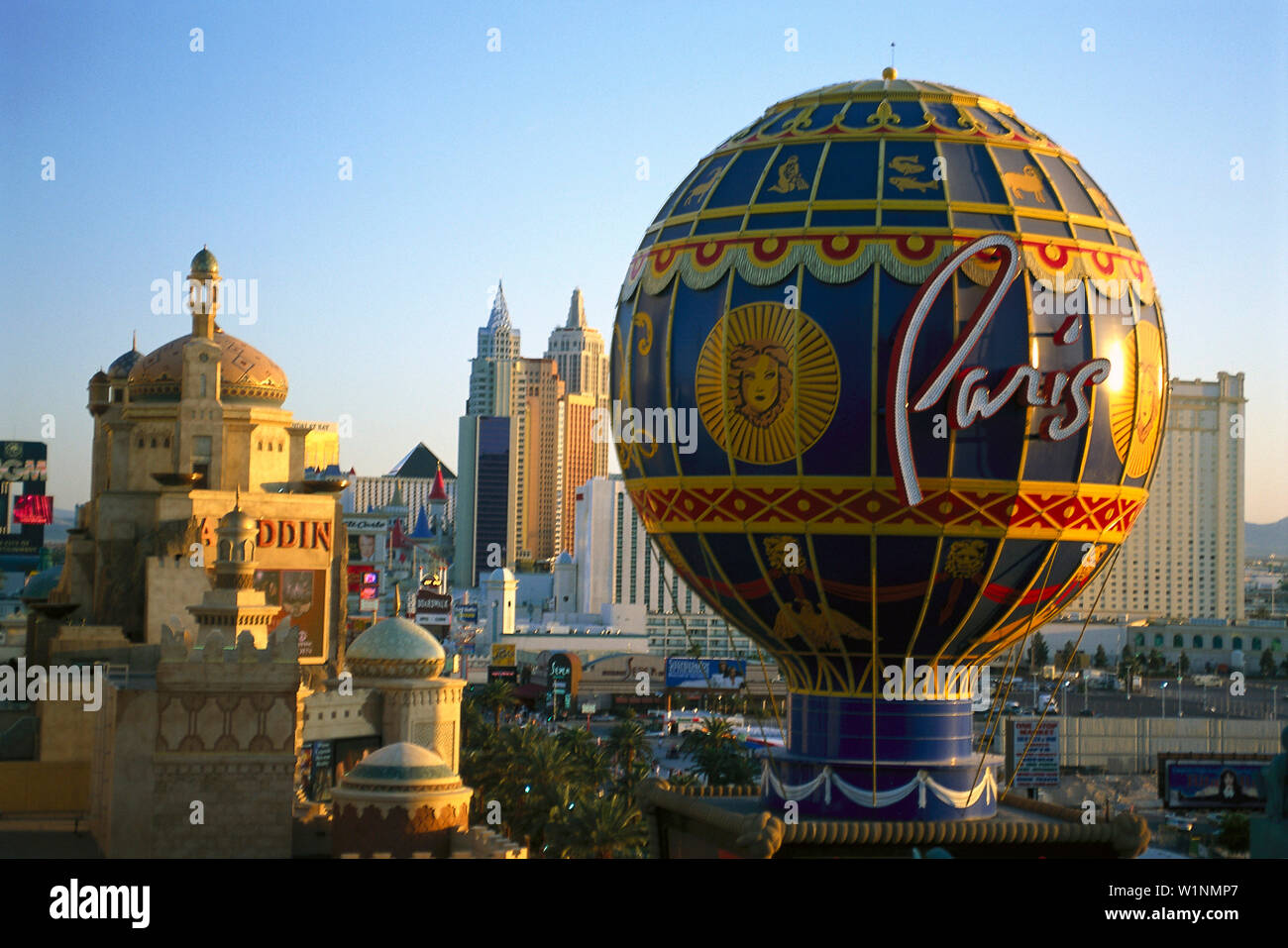 View from Eiffel Tower Restaurant, Paris Las Vegas Hotel Las Vegas, Nevada,  USA Stock Photo - Alamy