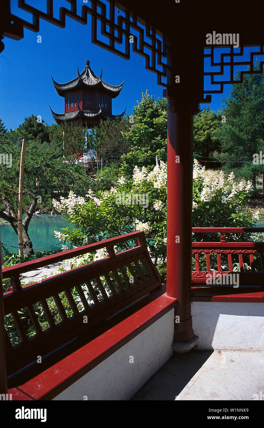 Botanic Garden, Chinese Garden, Montreal, Quebec Canada Stock Photo Alamy