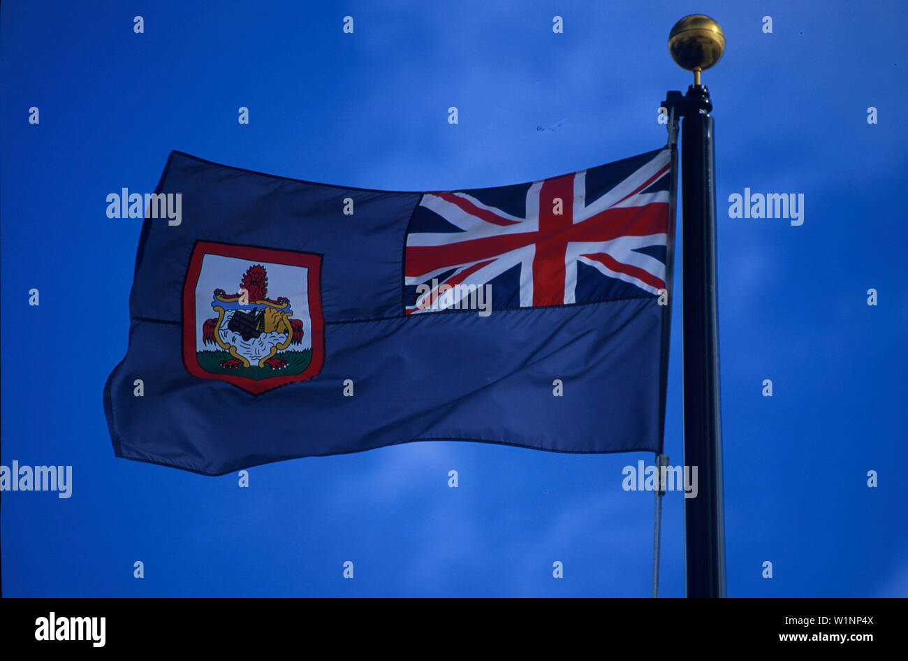 3d Realistische Wehende Flagge Der Bahamas | Premium-Vektor