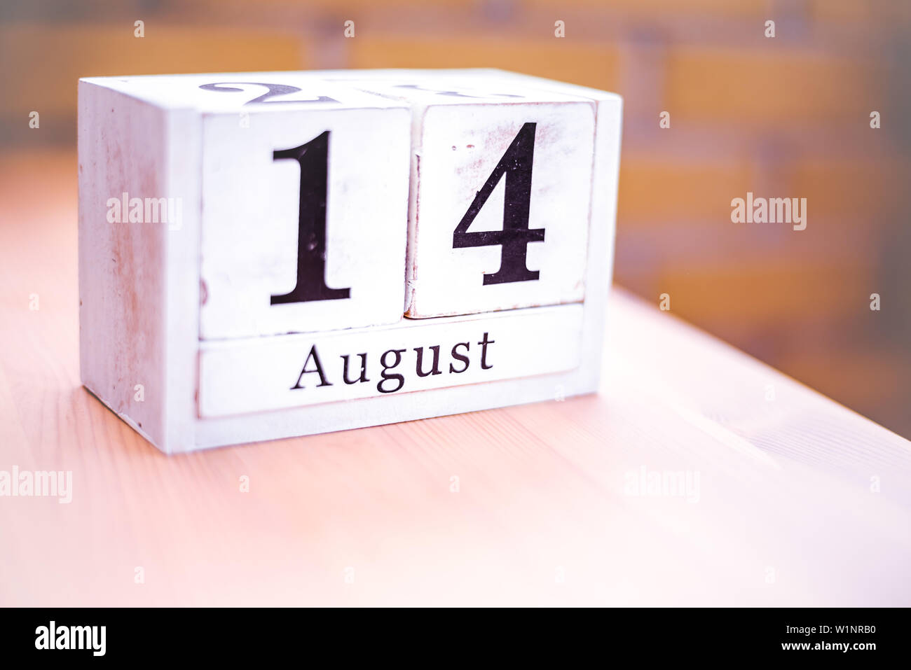 14th of August - August 14 - Birthday - International Day - National Day Stock Photo - Alamy