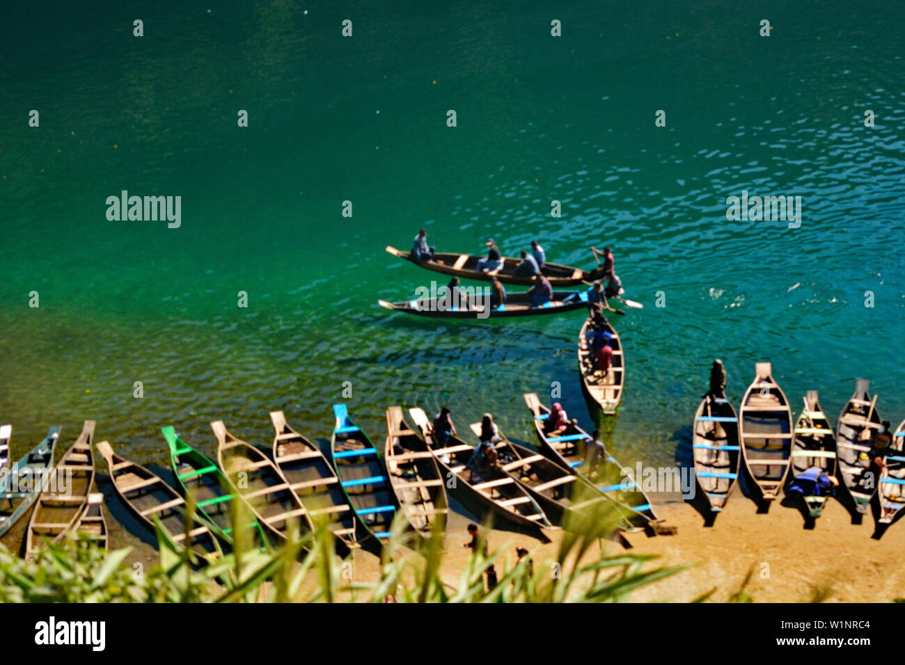 Dawki River, Meghalaya, India, Travel, Tourism, Northeast India, Crystal Clear Water, Umngot River, Boating, River Cruises, Adventure, Scenic Beauty Stock Photo