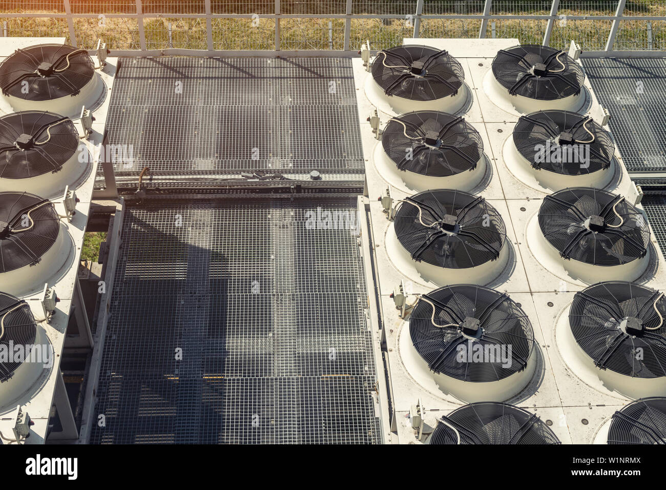 Heavy heating ventilation cooling and air conditioning set system on