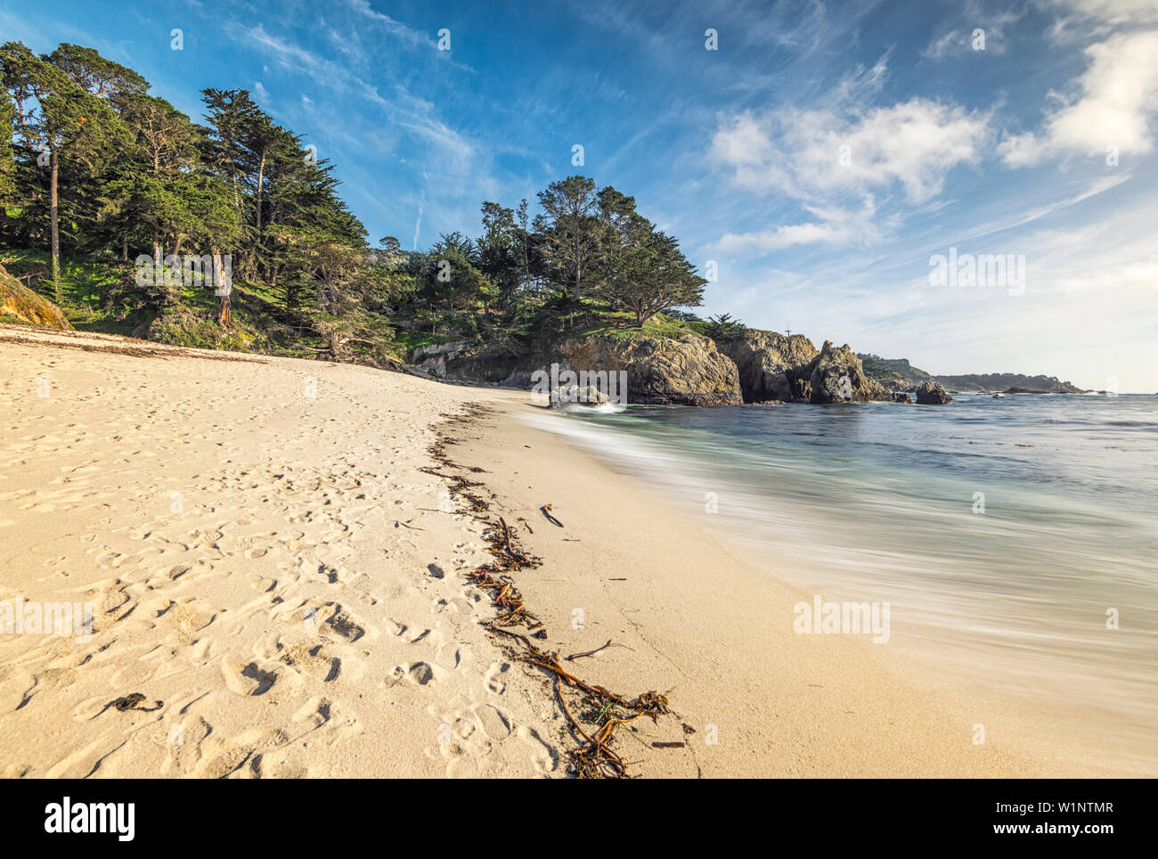 Gibson Beach at the Point Lobos State Reserve. Carmel, California, United States. Stock Photo