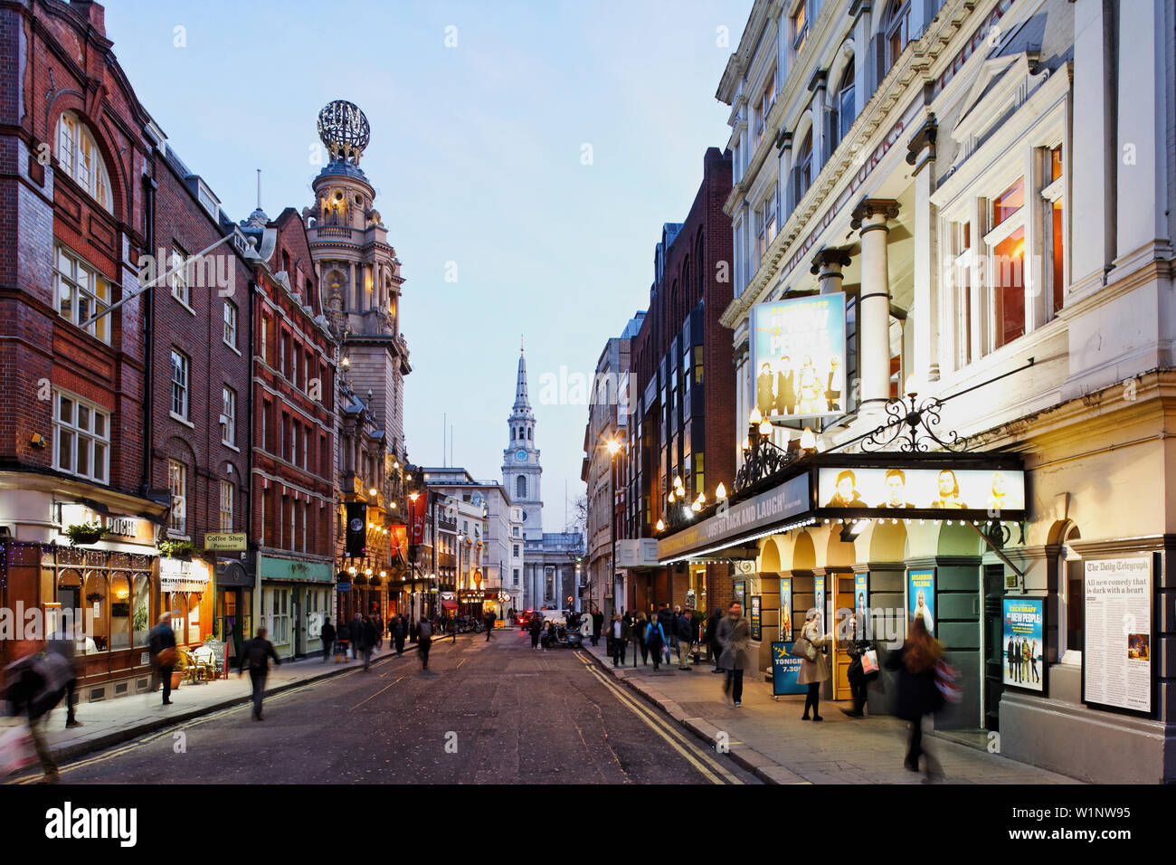 St. Martins Lane, West End, London, England, United Kingdom Stock Photo