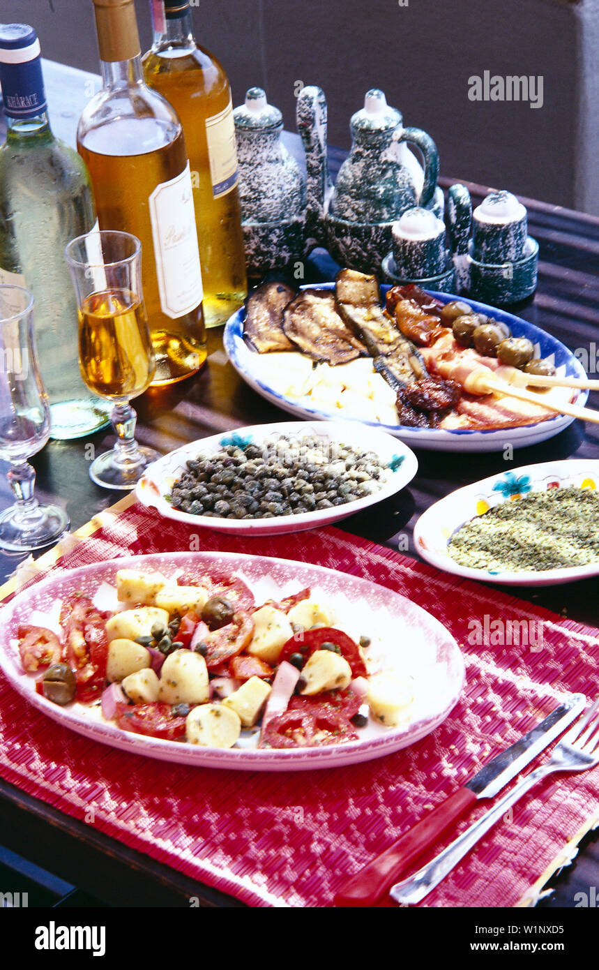 Antipasti, Pantelleria Italy Stock Photo