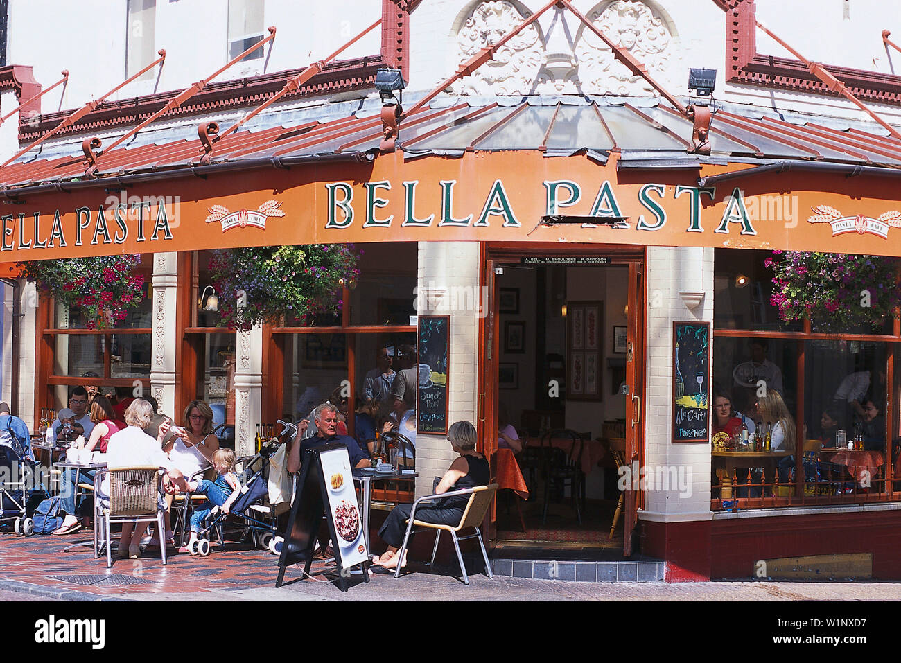 Bella Pasta Restaurant, Brighton, East Sussex England Stock Photo Alamy