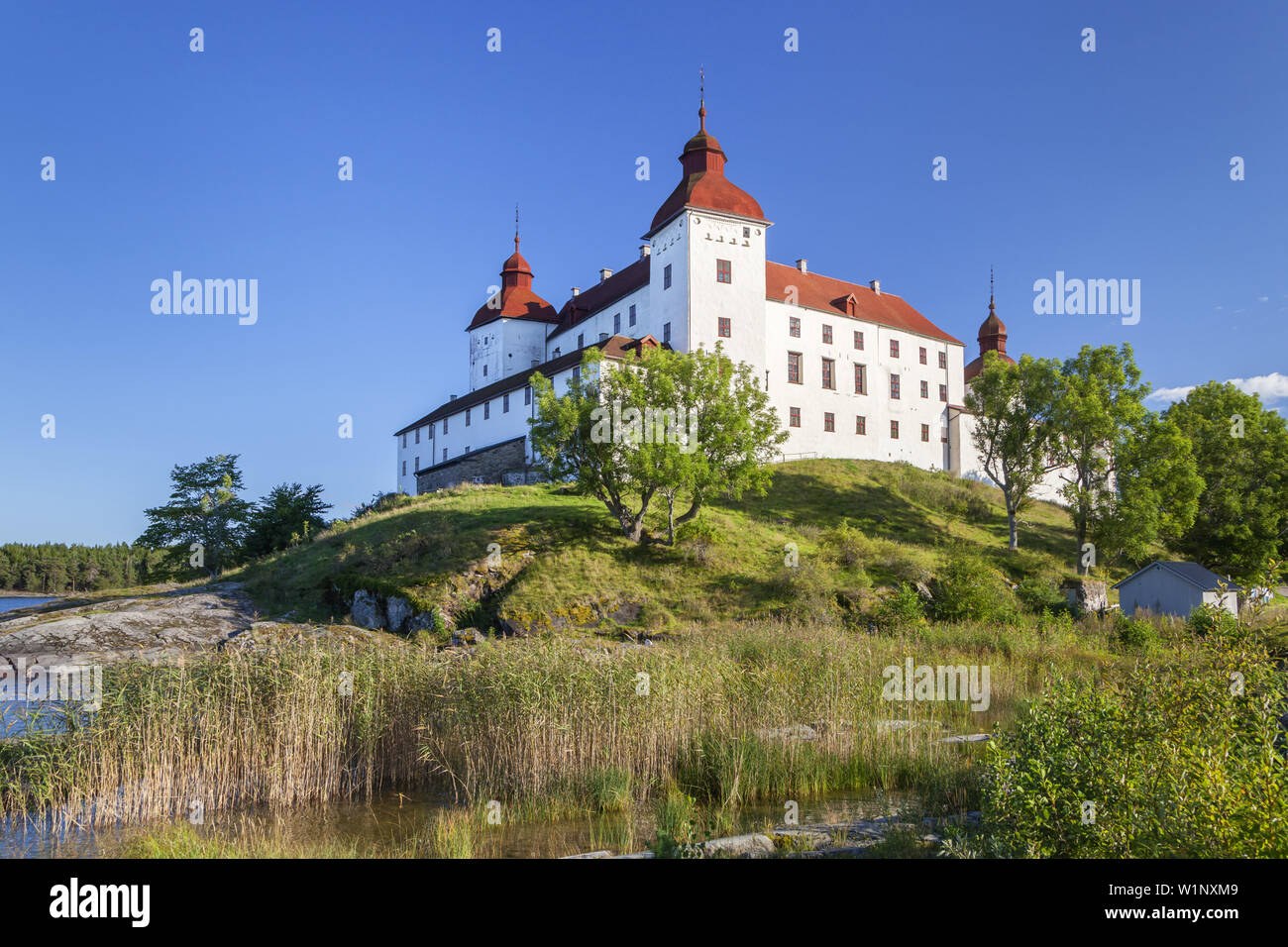 Castle Läckö, Peninsula Kallandsö, Lake Vänern, Västergötland, Götaland ...