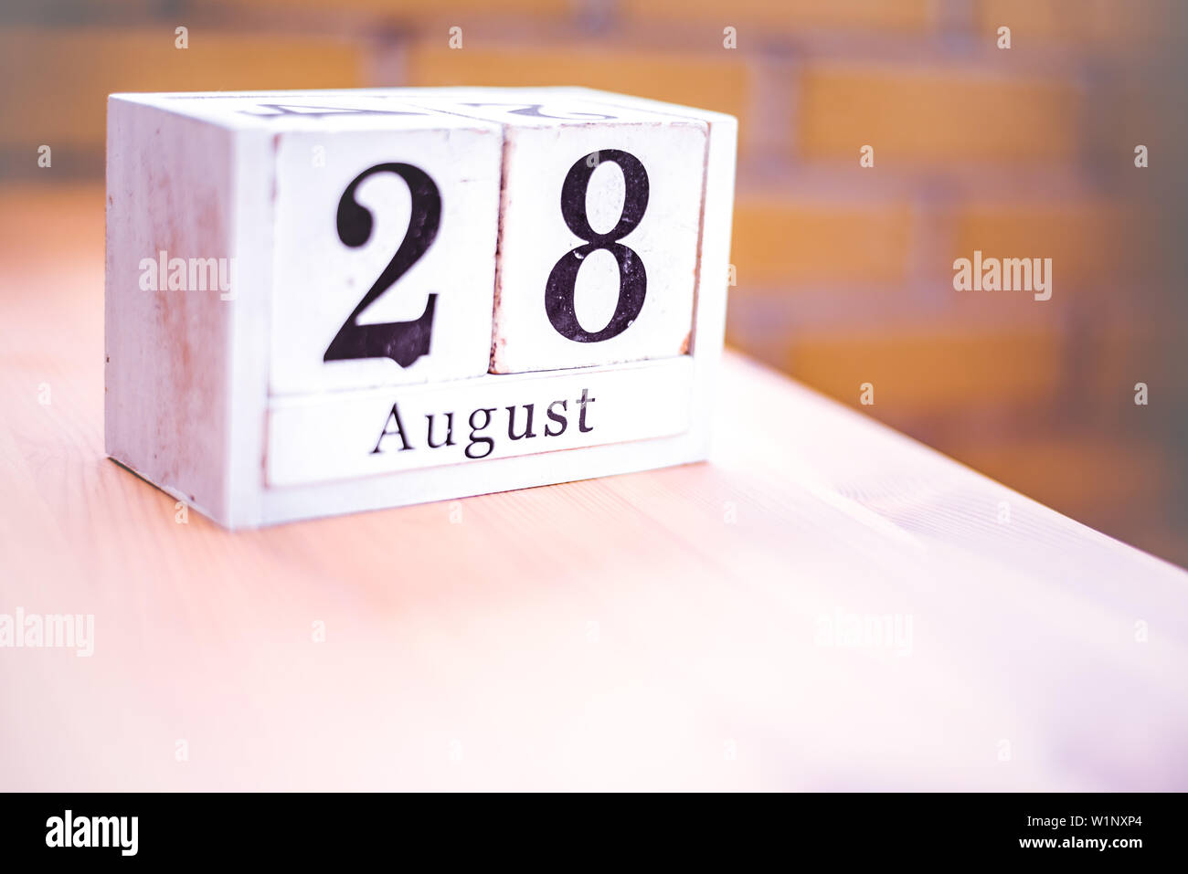 28th of August - August 28 - Birthday - International Day - National Day Stock Photo - Alamy