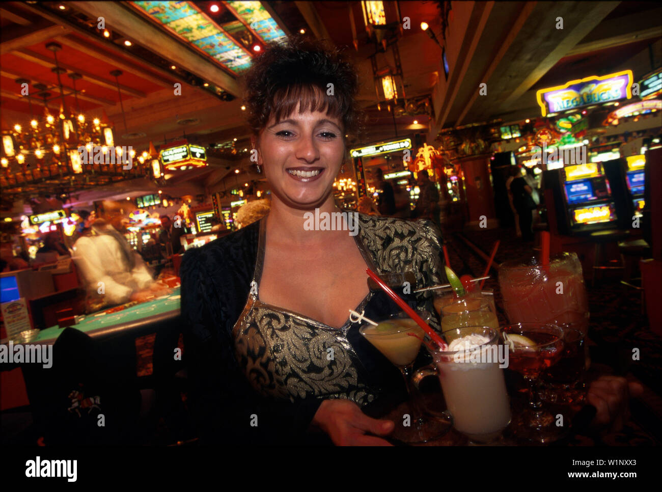 Excalibur Cocktail Waitress Felicia Swinney Las Vegas Nevada Usa