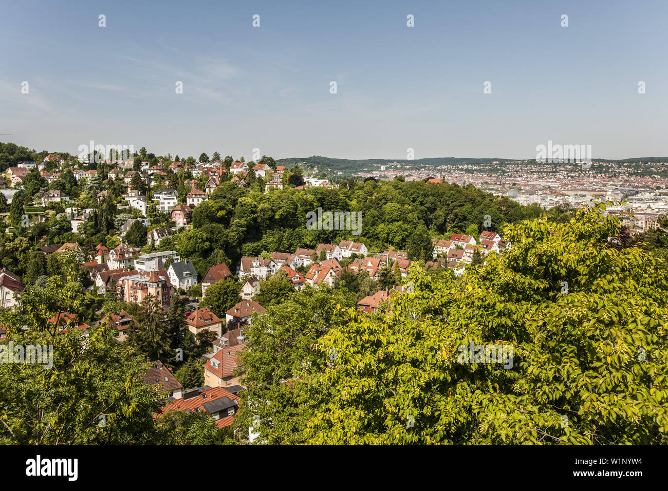 houses at Bopser in Stuttgart, Baden-Wuerttemberg, south Germany, Germany Stock Photo