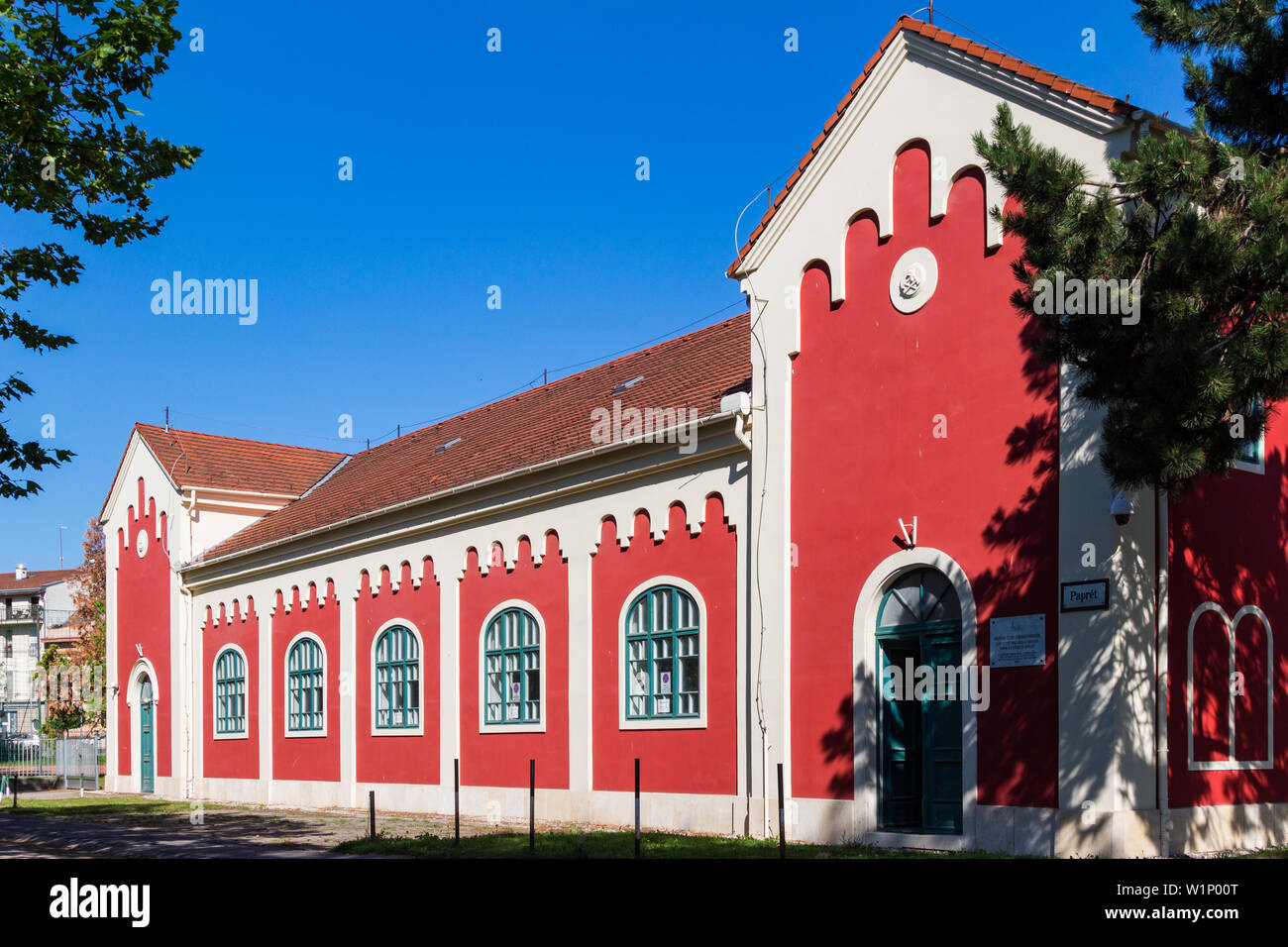 Building of the first ever gym in Hungary located in Sopron, built in