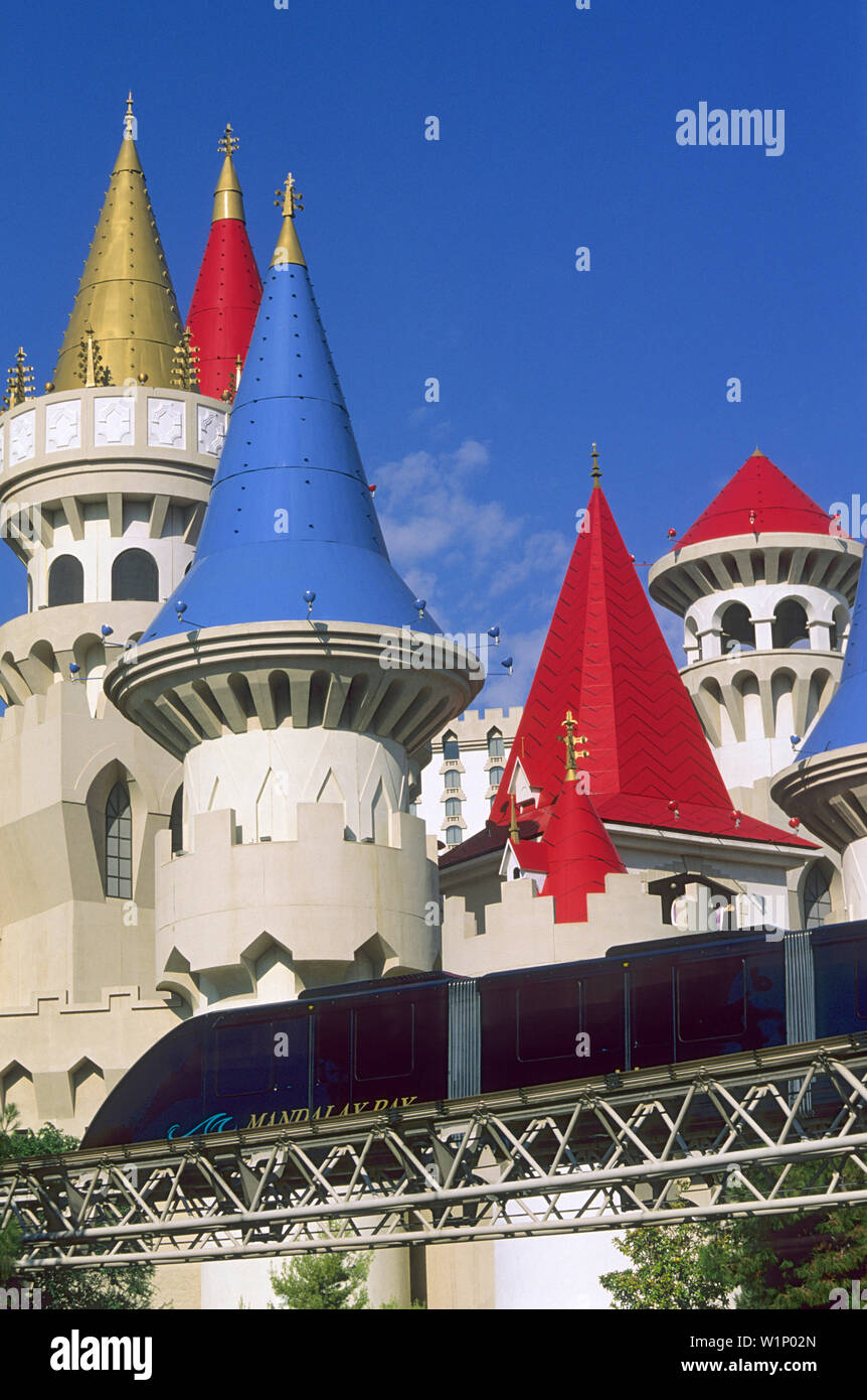 Excalibur Hotel and Casino, Excalibur Hotel, Skytrain, Las Vegas