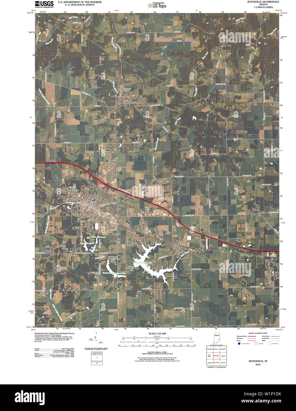Map of batesville hires stock photography and images Alamy