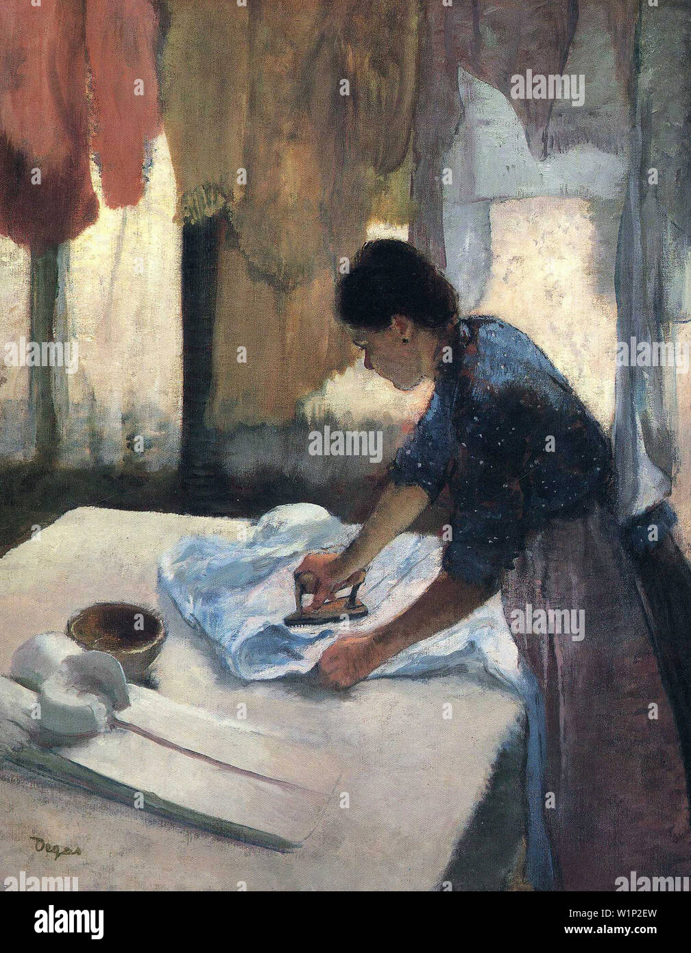 Edgar degas woman ironing hi-res stock photography and images - Alamy