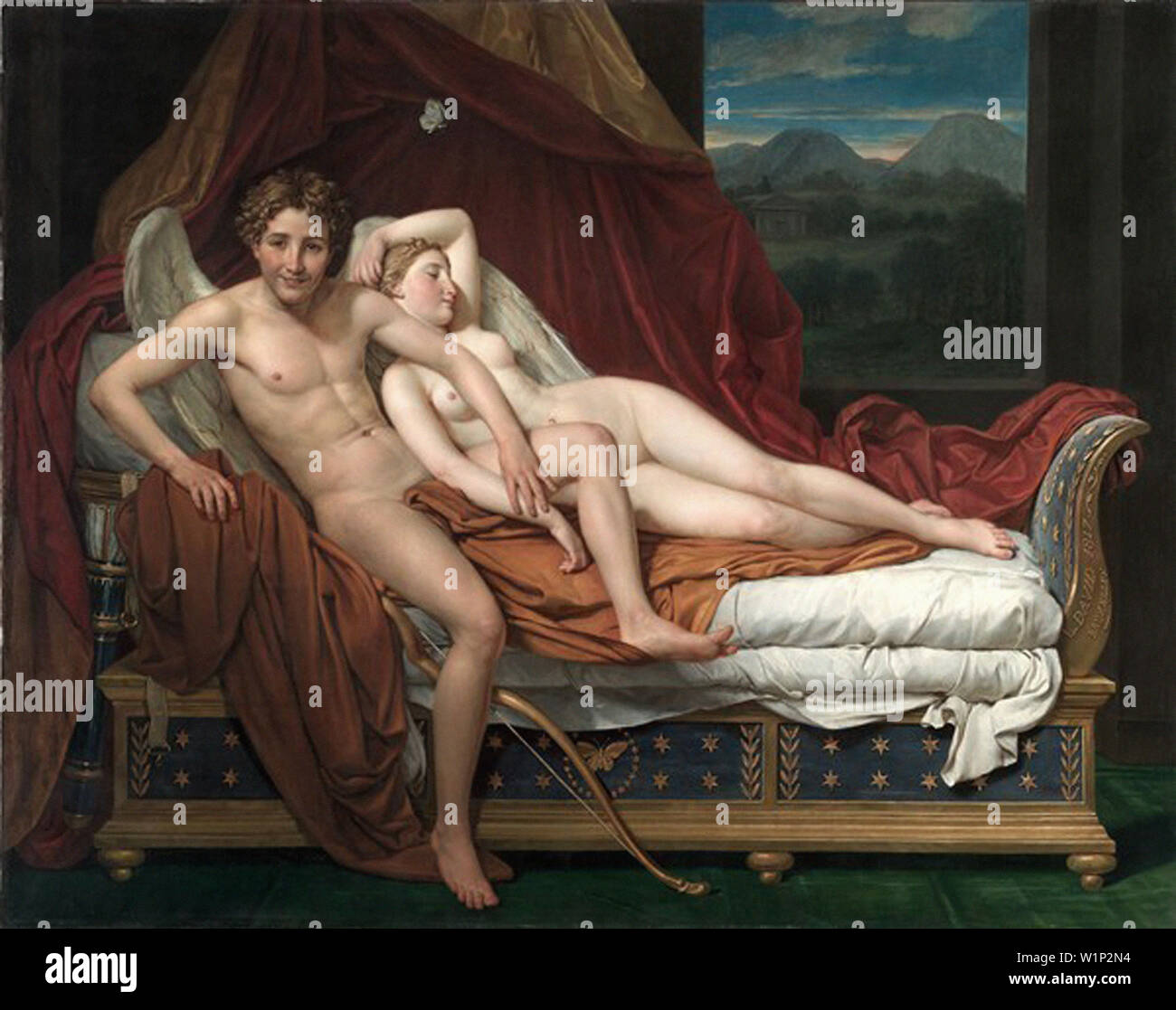 Jacques-Louis David - Cupid Psyche 1817 Stock Photo