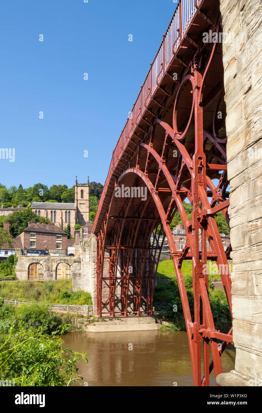 Ironbridge bridge ironbridge Iron bridge Shropshire england GB UK