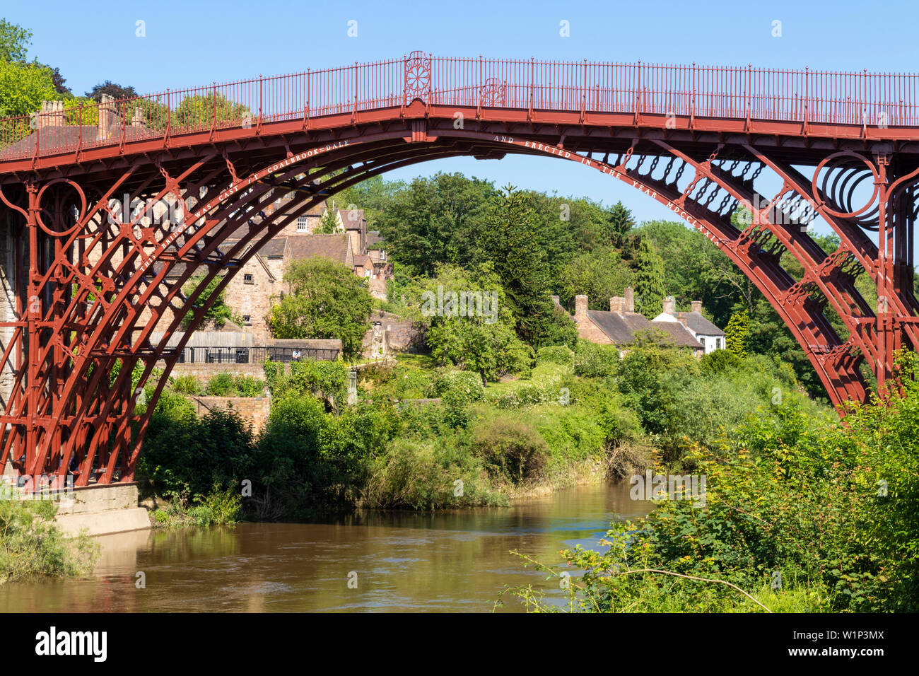 Newly restored and freshly painted in original colour bridge at