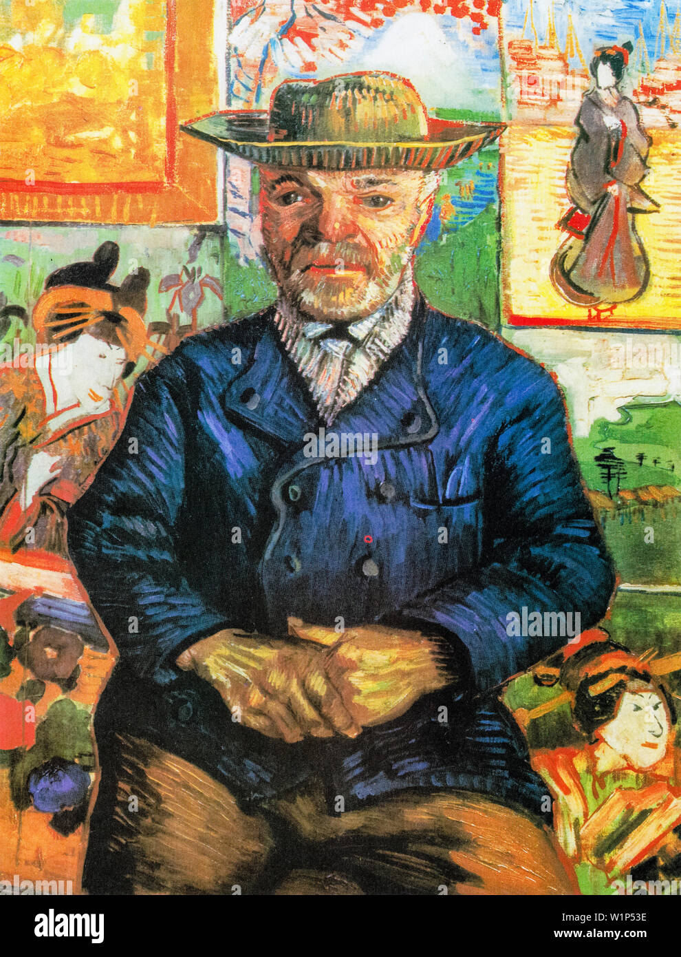 Vincent Van Gogh, Portrait of Pére Tanguy, portrait painting, 1887-1888 Stock Photo
