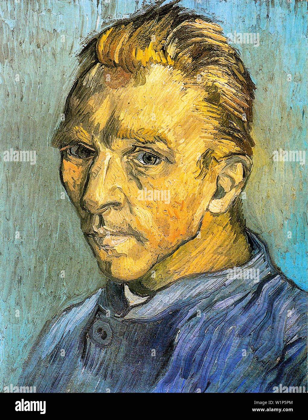 Vincent Van Gogh, Self portrait without beard, painting, 1889 Stock Photo