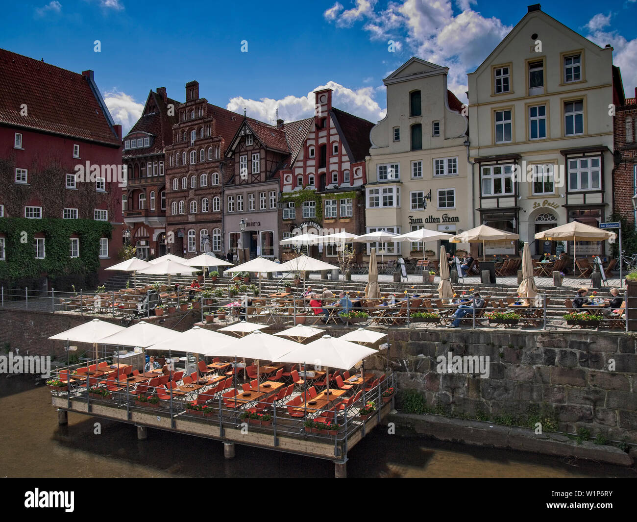 Am Stintmarkt, Lüneburg, Germany. Stock Photo