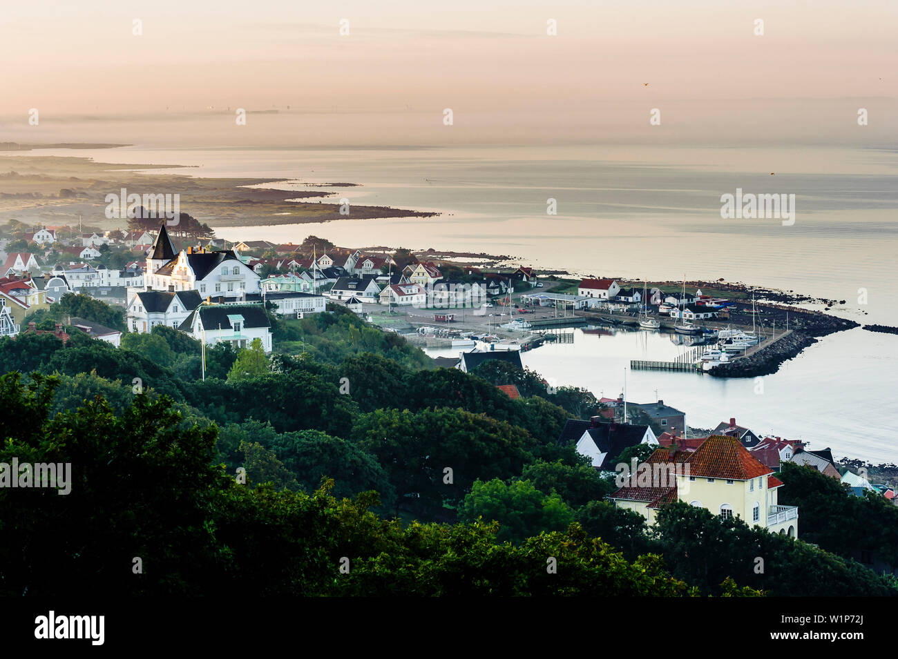 View of Mölle, Kullaberg, Skane, Southern Sweden, Sweden Stock Photo