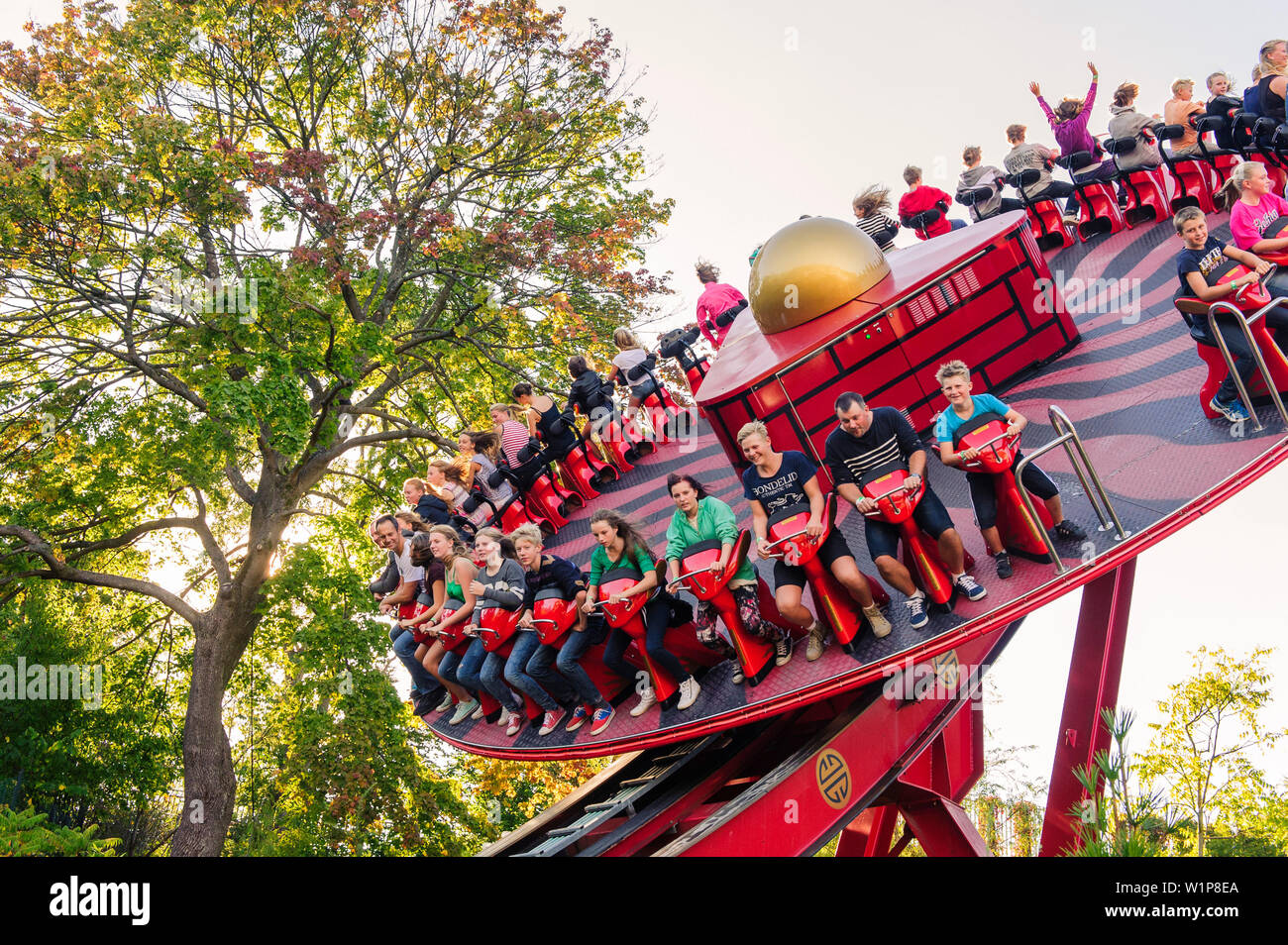 Liseberg amusement park with huge turntable, Sweden Stock Photo