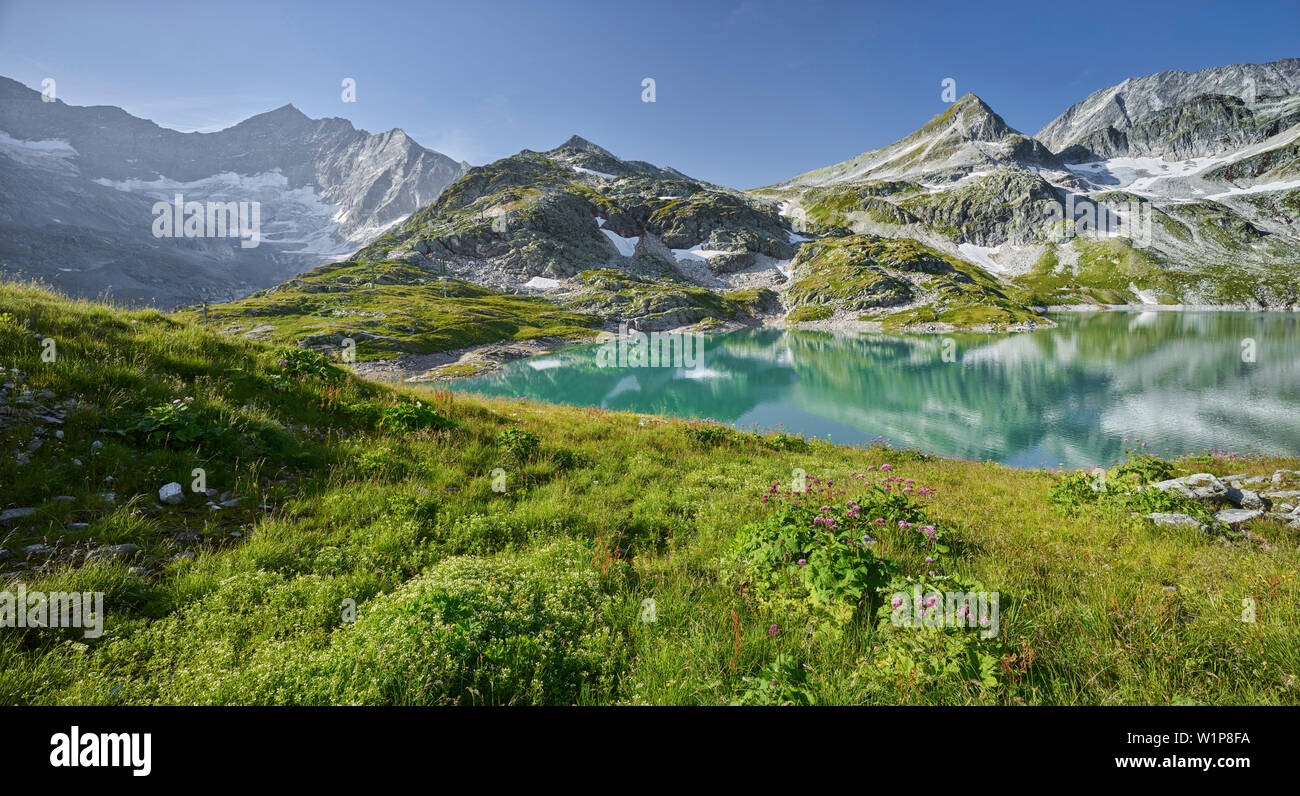 Hohe Tauern, Salzburg, Austria weißsee, Kogel, Eiskogele, Hohe Tauern National Park, Salzburg, Austria Stock Photo