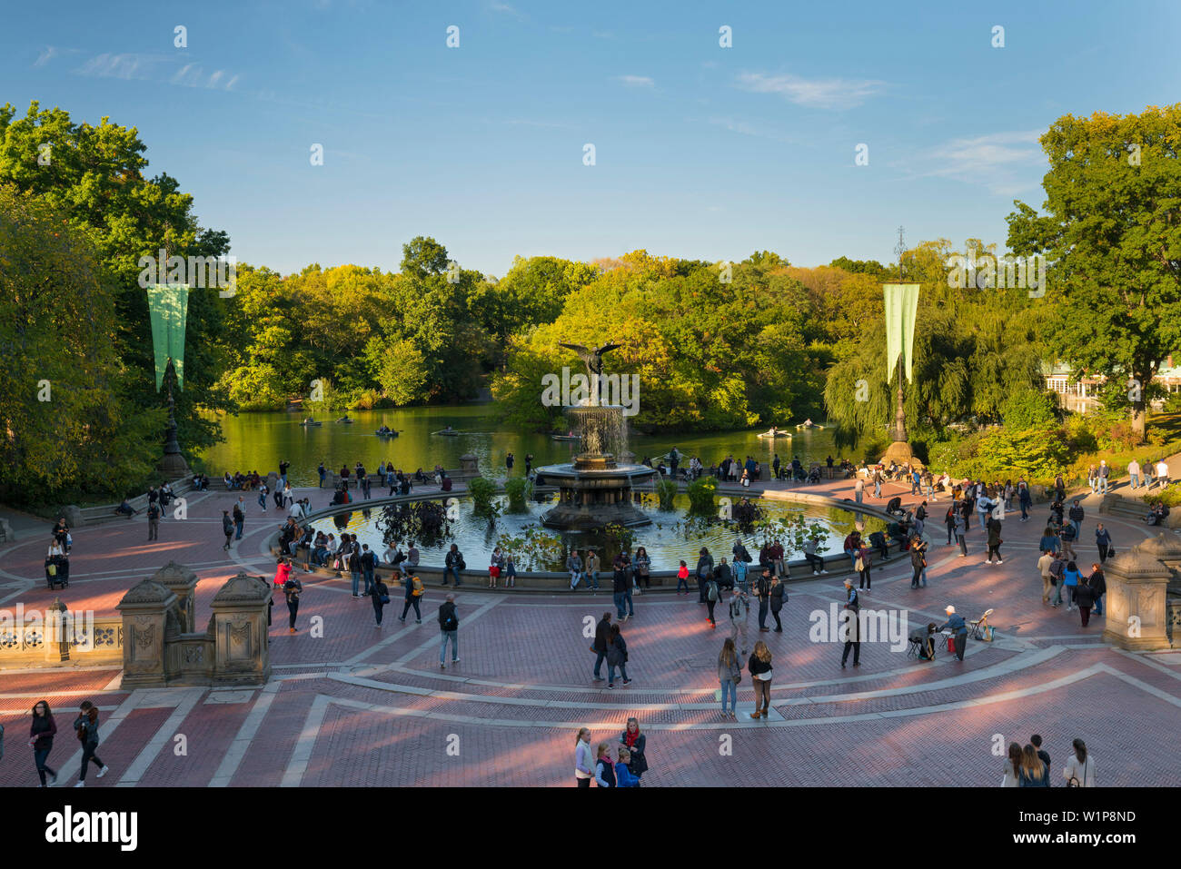 Cherry Hill Fountain, Central Park, Manhattan, New York City, New York