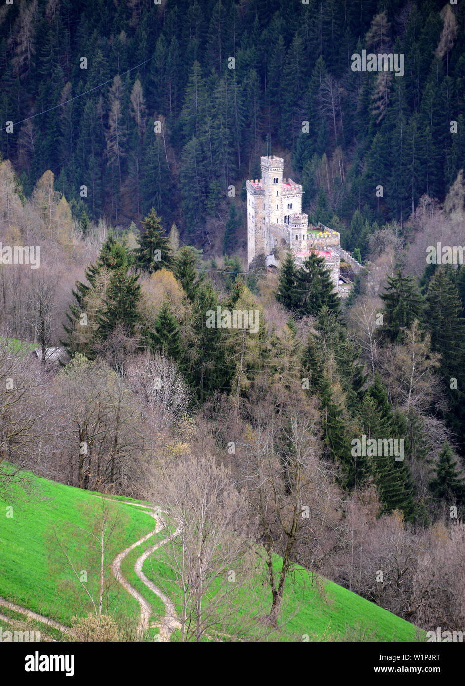 castle of Garnstein near Lazfons, Eisack Valley, South Tyrol, Italy Stock Photo