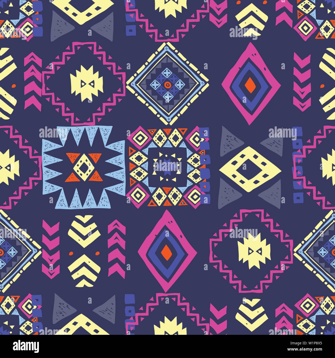 Seamless Ethnic pattern. Tribal vector abstract background Stock Vector ...