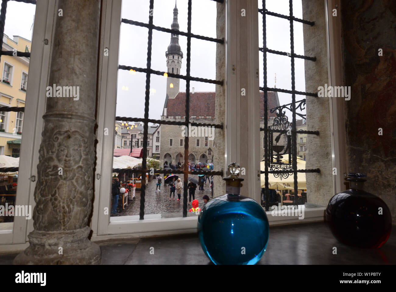 View from the old Pharmacy at the Townhall, Tallinn, Estonia Stock Photo