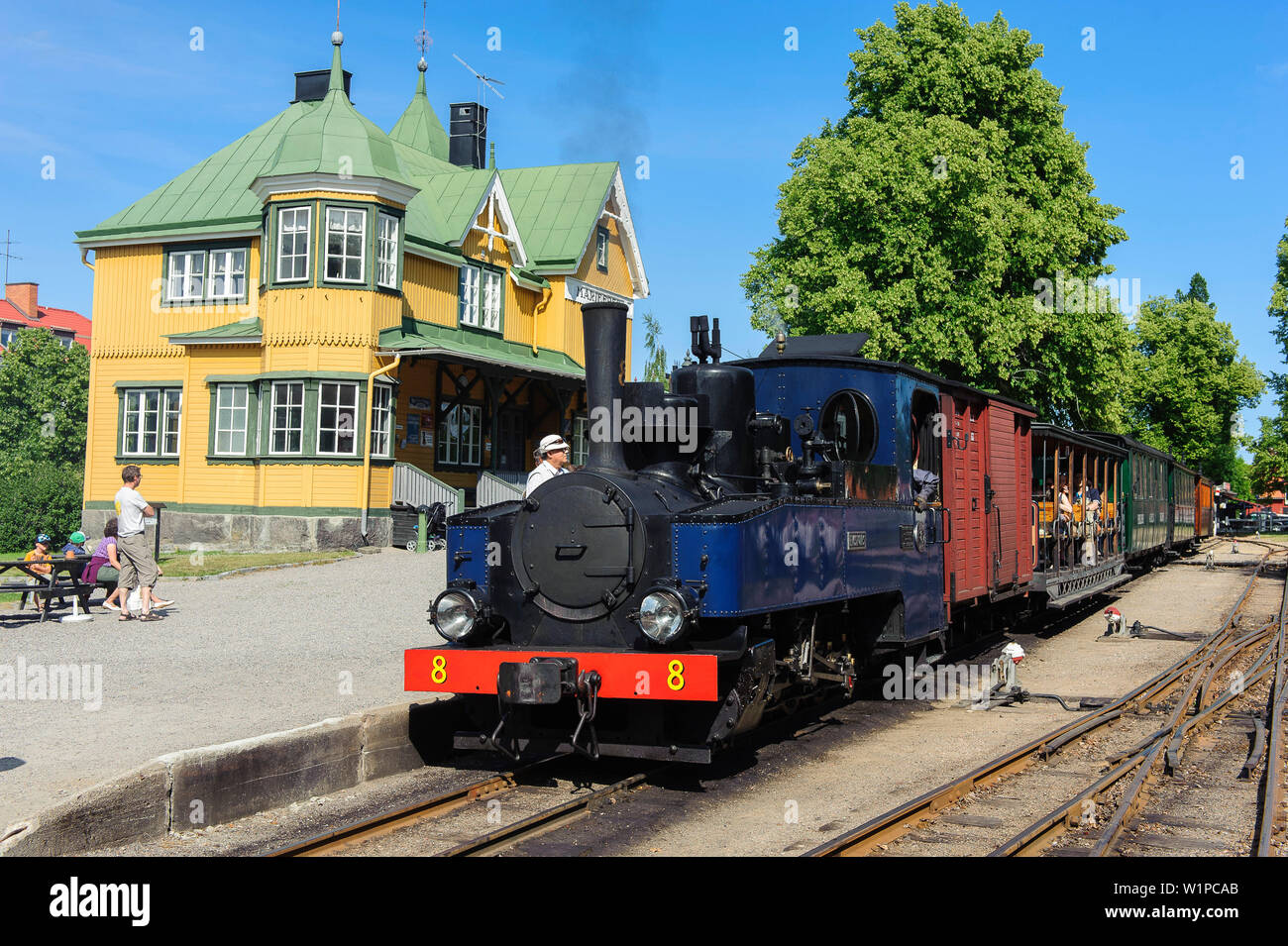 Railway Station With Historical Steam Railway Sweden Stock Photo Alamy railway-station-with-historical-steam-railway-sweden-stock-photo-alamy