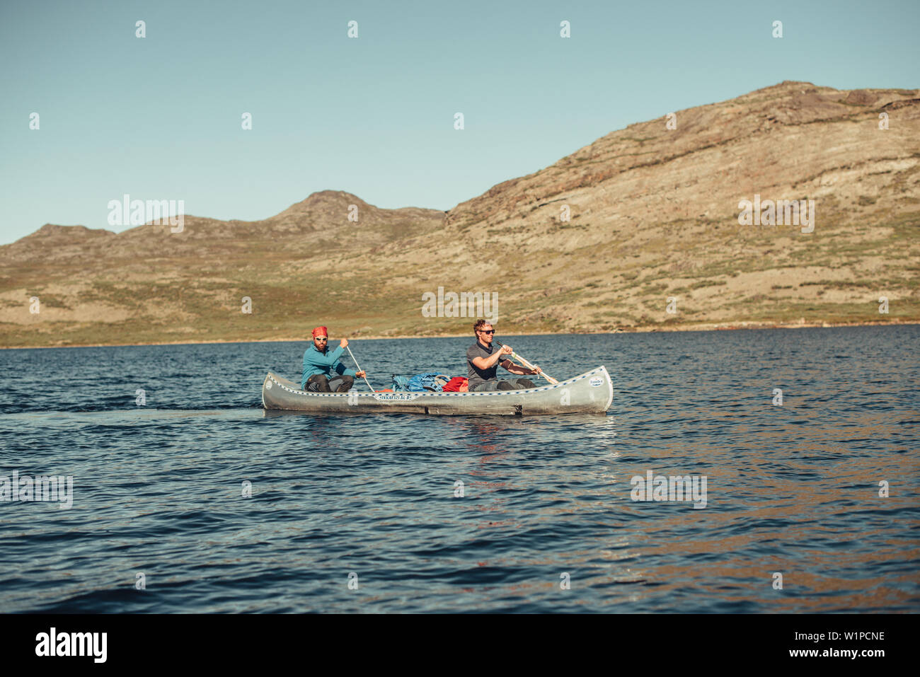 Rowing boat in greenland, greenland, arctic Stock Photo - Alamy