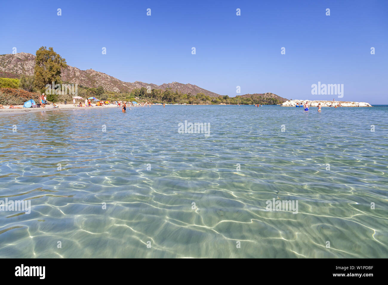 Beach Plage De La Roya In Saint Florent Corsica Southern