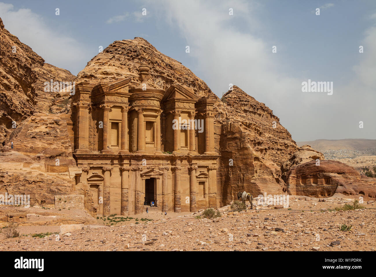 Monastery Ed-Deir in archaeological city Petra in Jordan, Asia Stock Photo  - Alamy