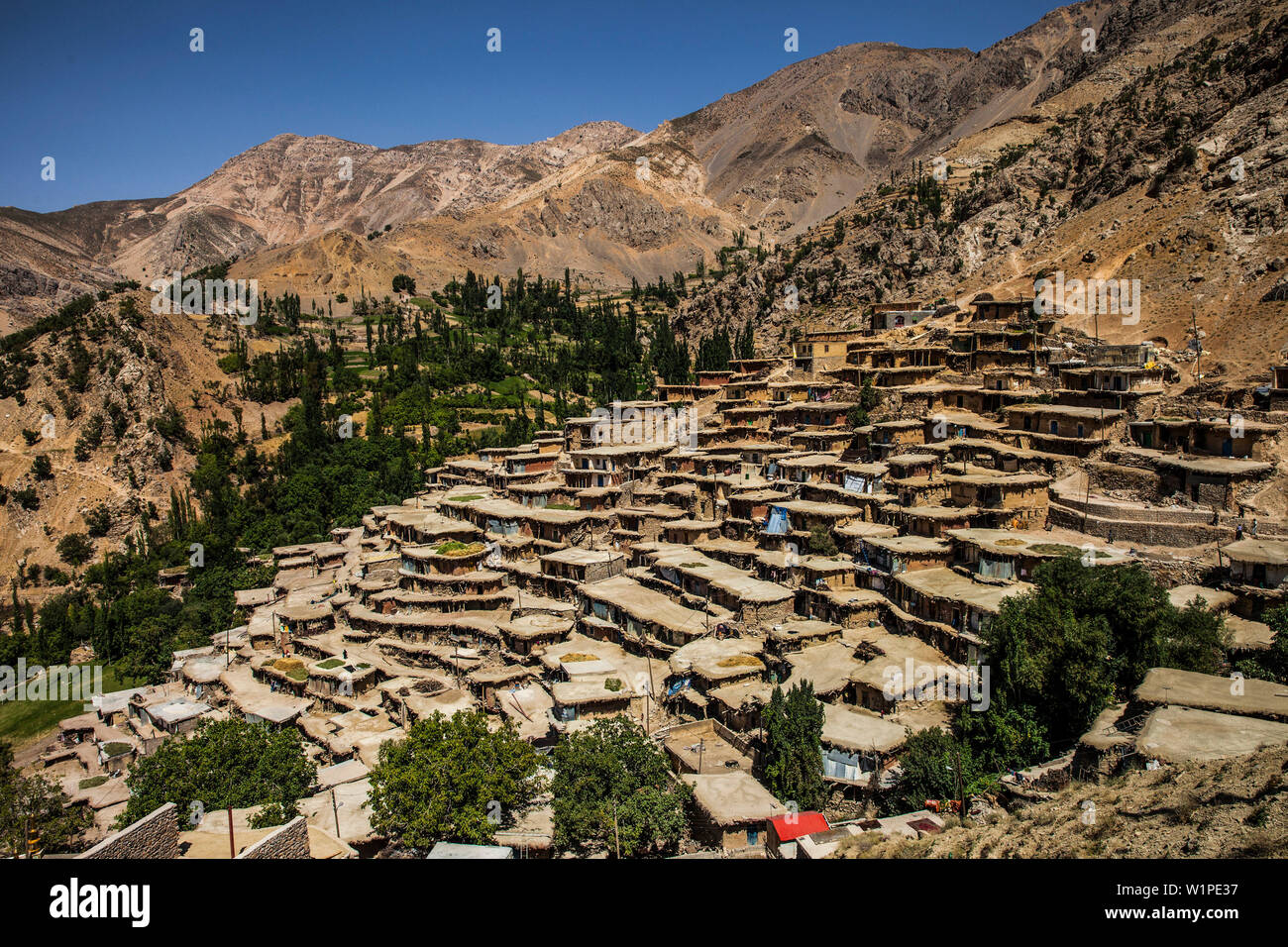 Sar Agha Seyed nomadic village of zagros mountains, Iran, Asia Stock Photo