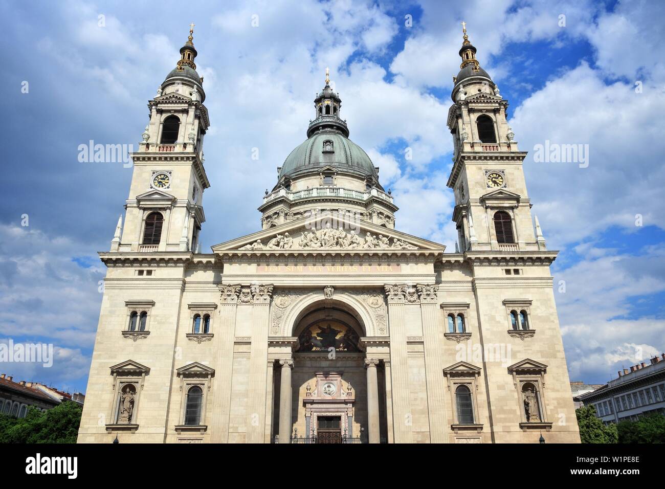 Budapest, Hungary - Saint Stephen's Basilica. Neoclassical Roman Catholic church. Stock Photo