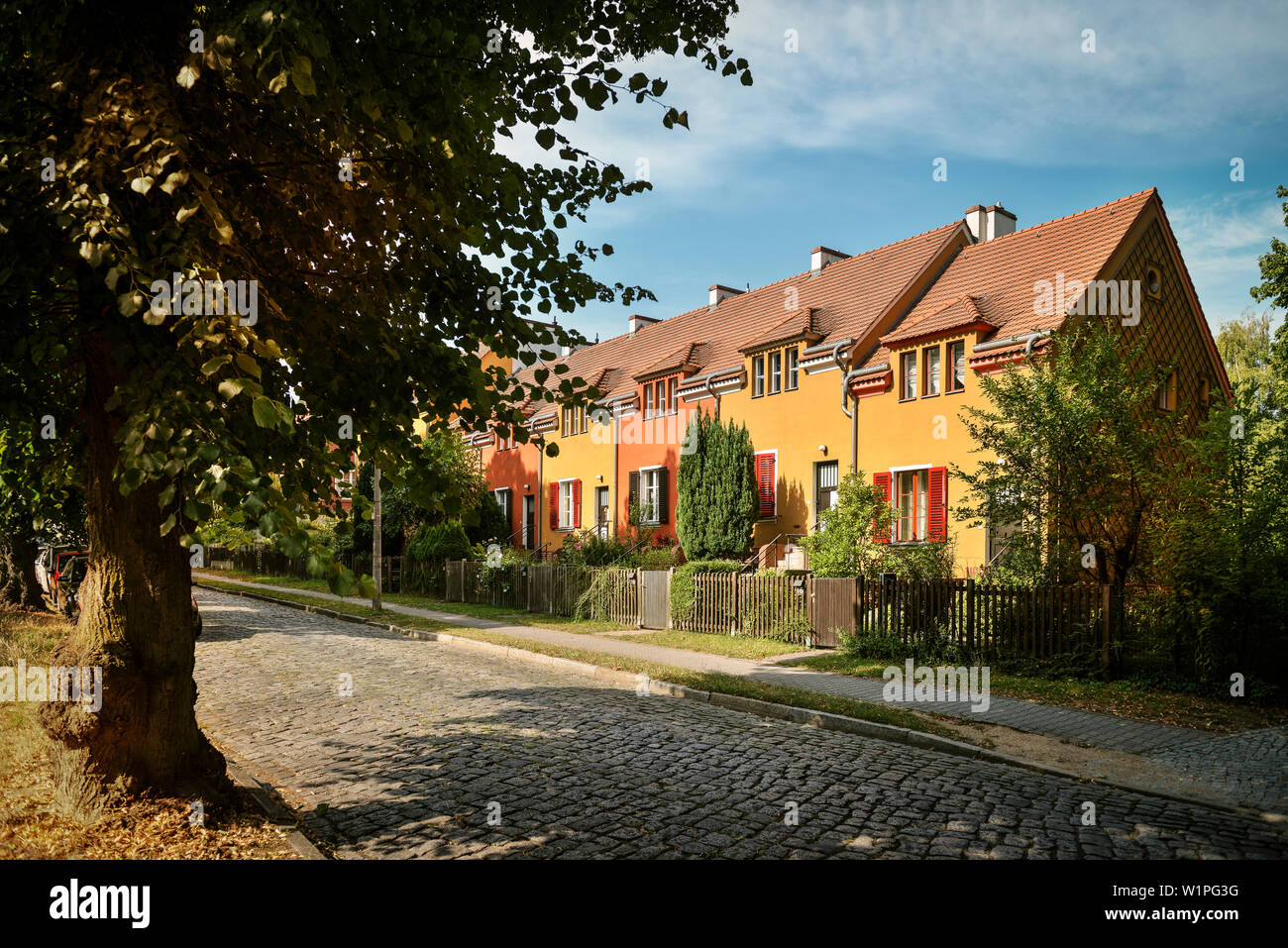 UNESCO World Herritage Social Housing in Berlin’s outskirts, Falkenberg, Berlin, Germany Stock Photo