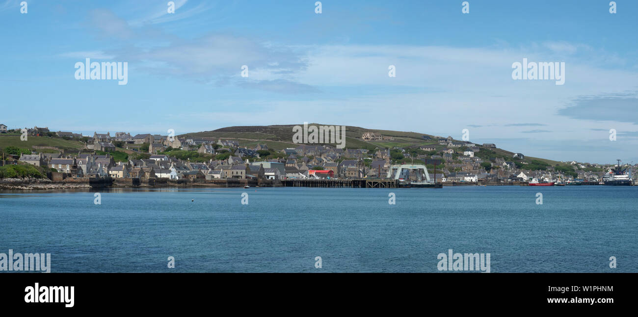 View of Stromness on the Orkney Islands, Scotland Stock Photo