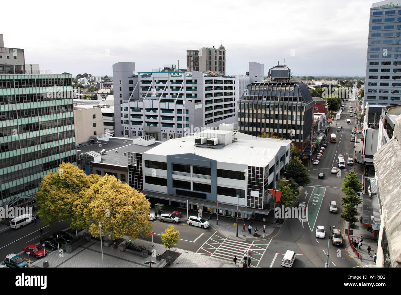 Christchurch, New Zealand urban cityscape with modern architecture