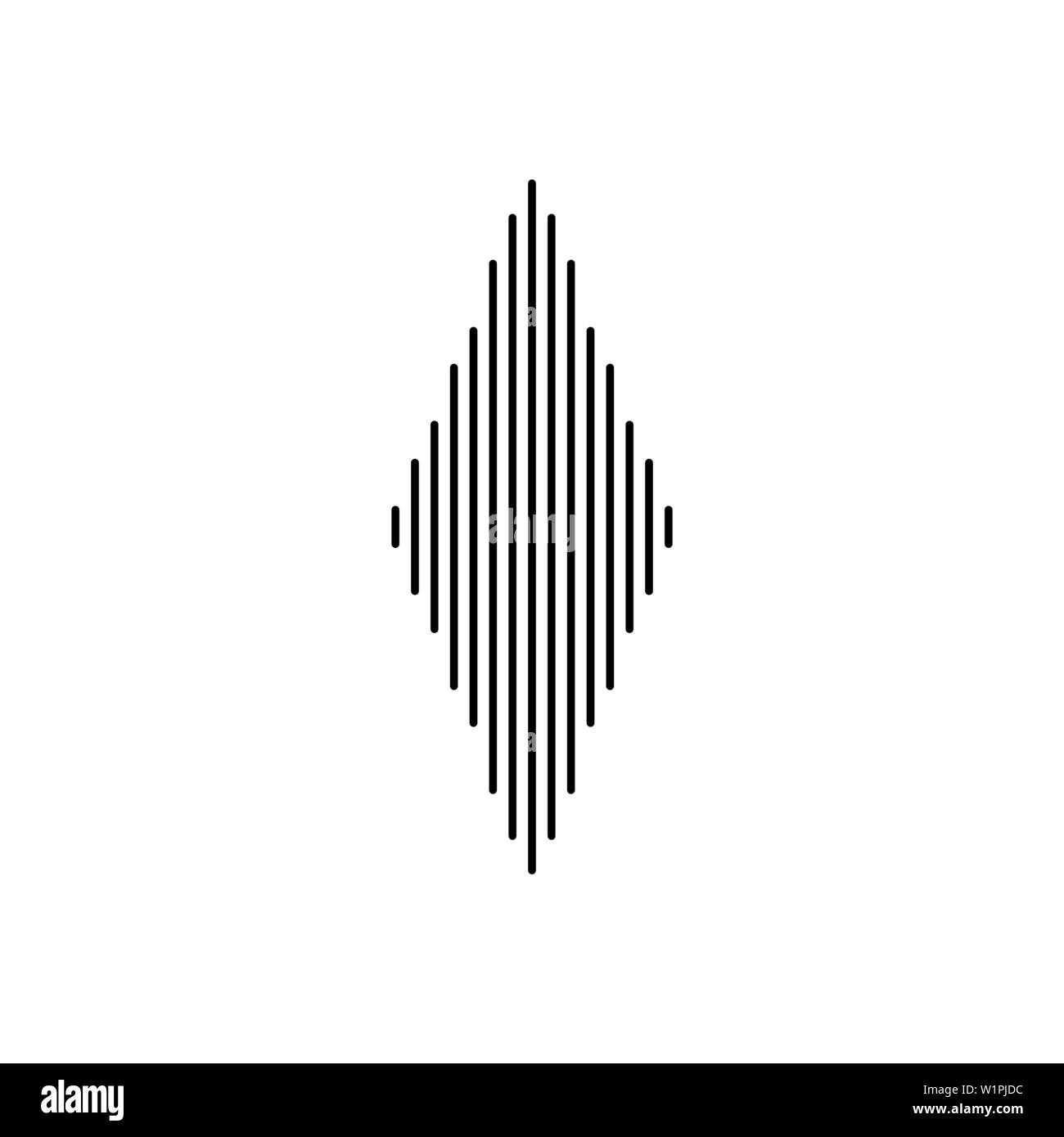 Sound waves vector illustration design template Stock Vector Image ...